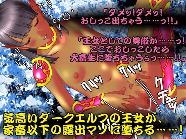 ダークエルフはオナニー狂いの露出マゾ～褐色の肌に白濁と小便を思う存分ブッかけろ！～ daguerreotype エロ4