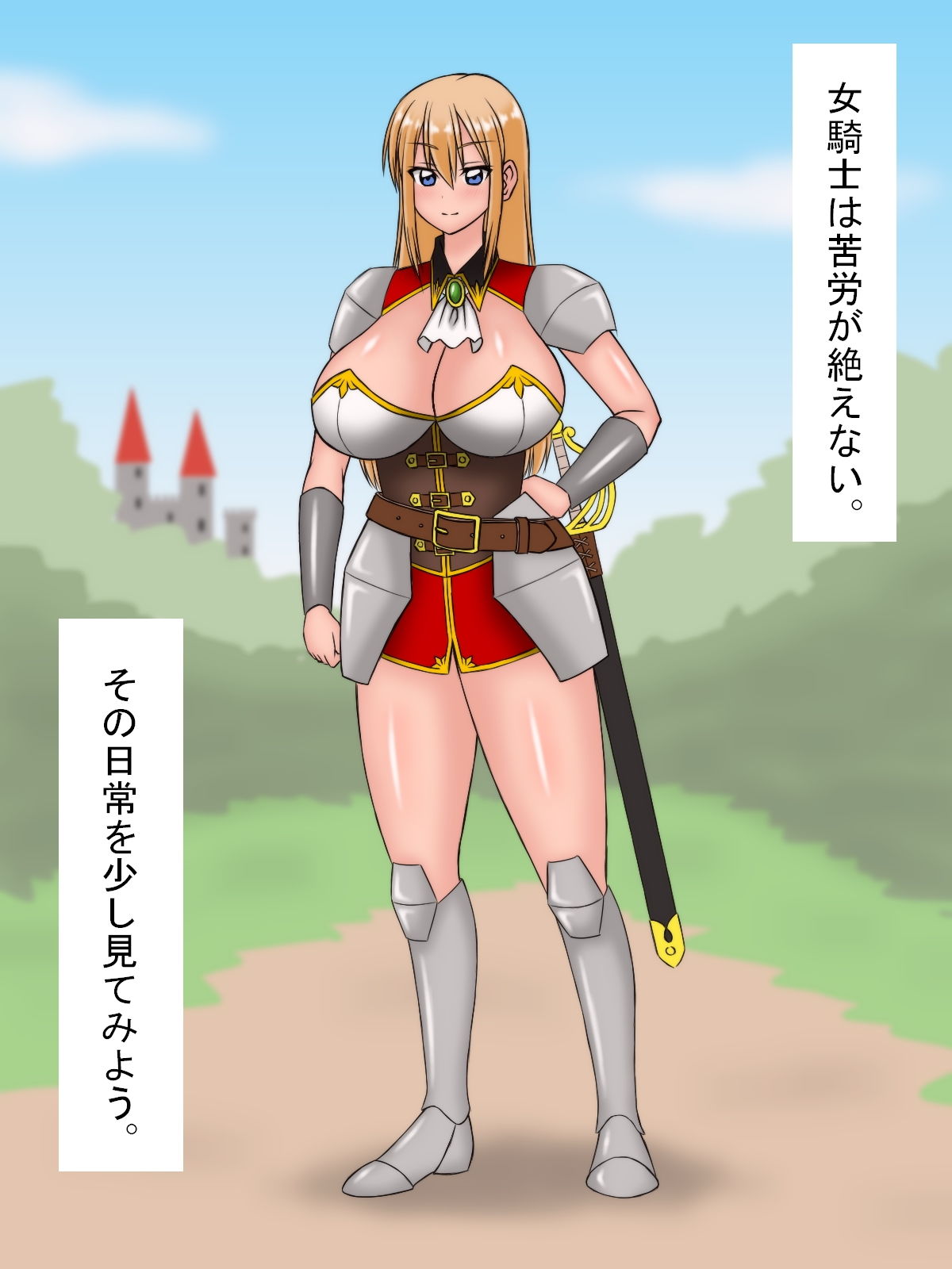 女騎士は苦労が絶えない ~上司にセクハラされ、部下の性欲処理、モンスターには犯●れ孕まされ…~ エロ画像