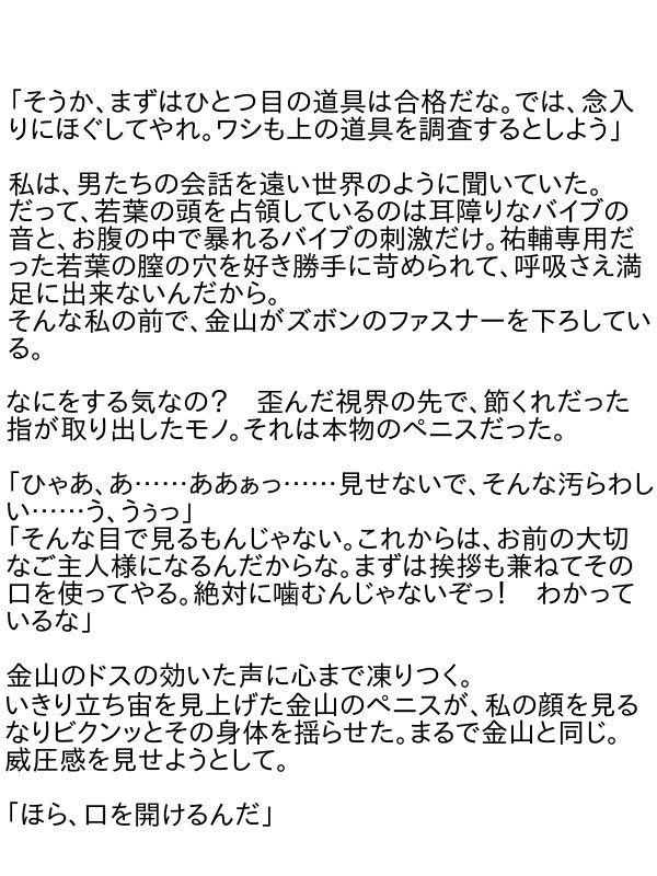 あなたのためなら私は…… 恥辱なる小説 エロ5