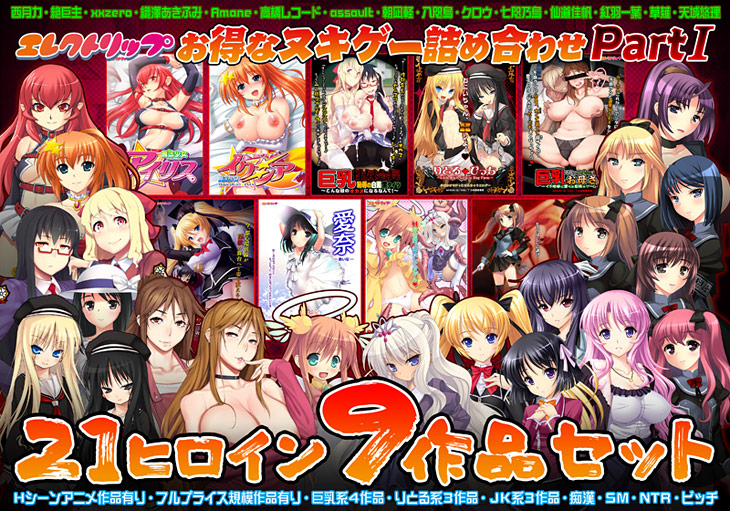 エレクトリップ お得なヌキゲー詰め合わせ PartⅠ 21ヒロイン9作品セット