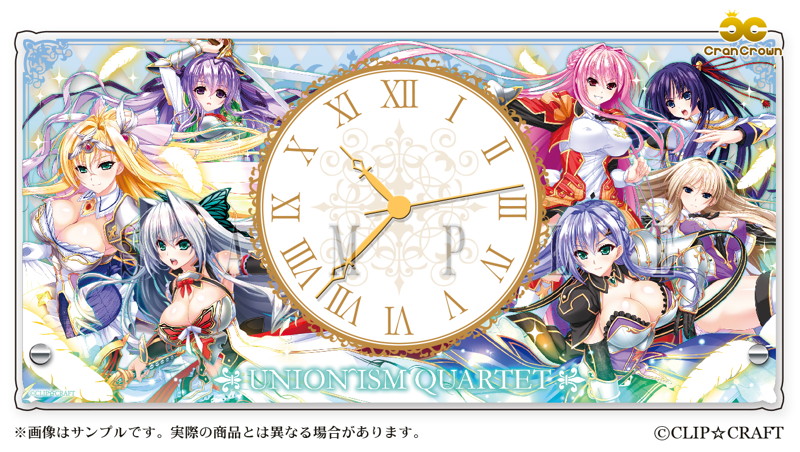 ユニオリズムカルテットA-3DAYS アクリル置き時計