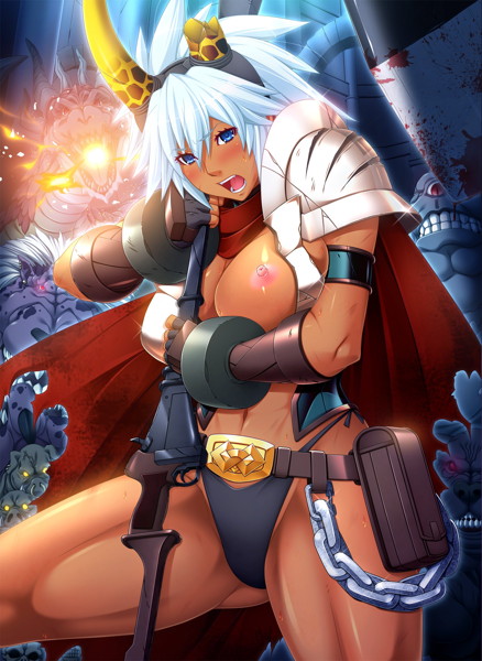 褐色巨乳の女戦士・マルグリットの受難!?