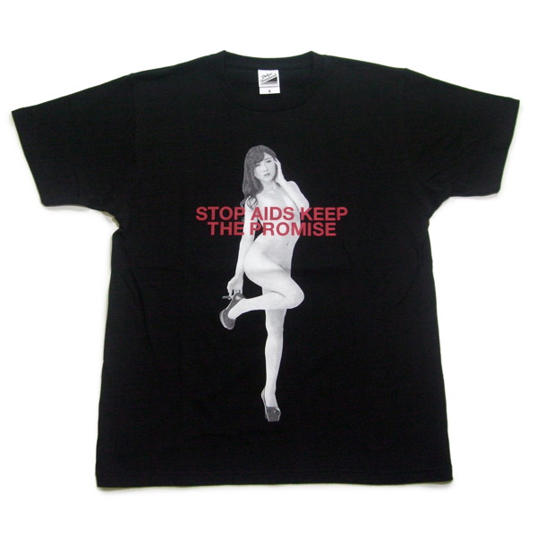 RED RIBBON T-SHIRT(サイズS/ブラック)モデル:大槻ひびき