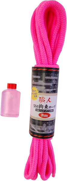 【人気急上昇オナニーアイテム】「職人SM拘束ロープ・ダブル構造(8m)ピンク」(ミュー) - ...