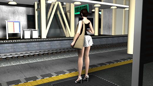 (PV:ピンク色のヒョウ柄パンティ編)駅で遭遇した超絶劇ミニフレアスカート女子大生?が地下鉄の通風口の上に無防備にも仁王立ちだったので風チラを目当てに待っていたら案の定思いっきりパンチラした件。画像no.4