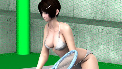 グラドルデビューの激ミニちゃんがビキニの水着姿でテニスをするシチュエーションにて撮影された動画がネットに流出した模様(その1)画像no.4
