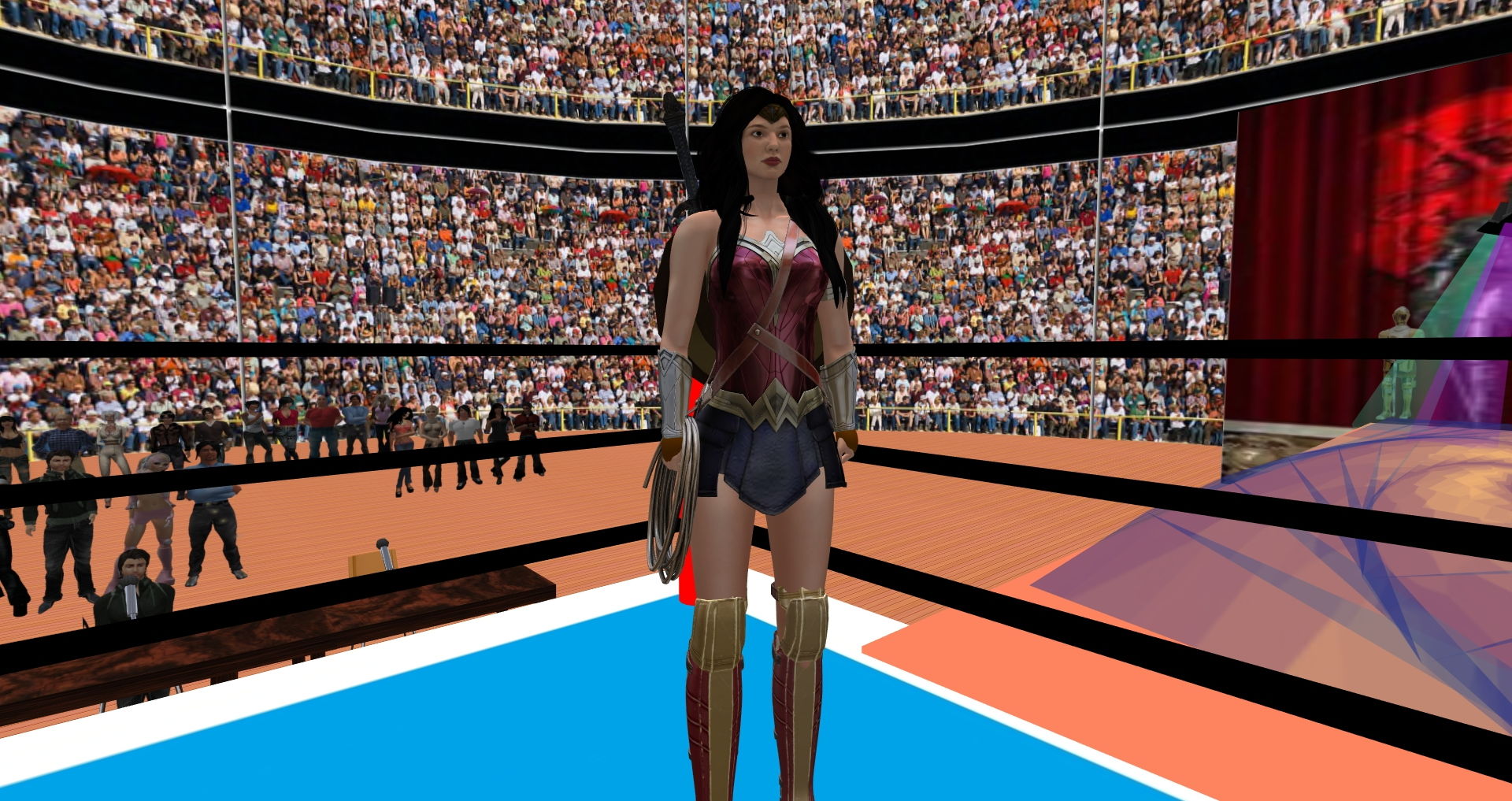 サンプル画像1:スーパーヒーローの全裸ファイト [作品ID:d_128098]