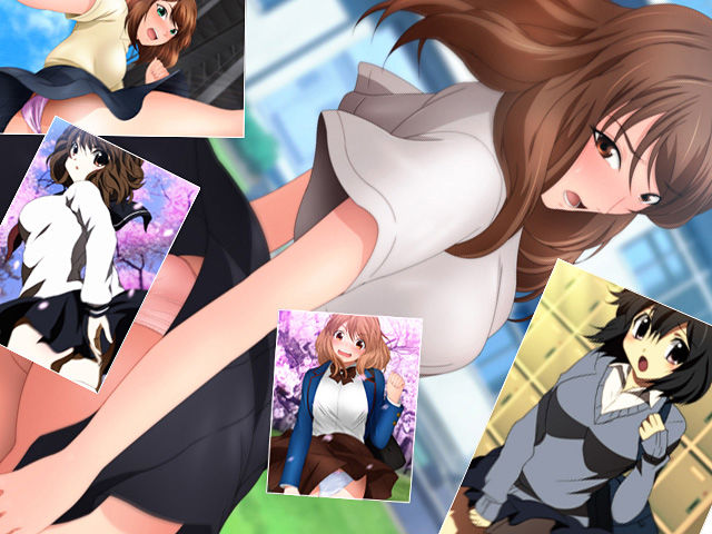 サンプル画像3:スカート舞い上がる桜＋SPECIAL [作品ID:d_130396]