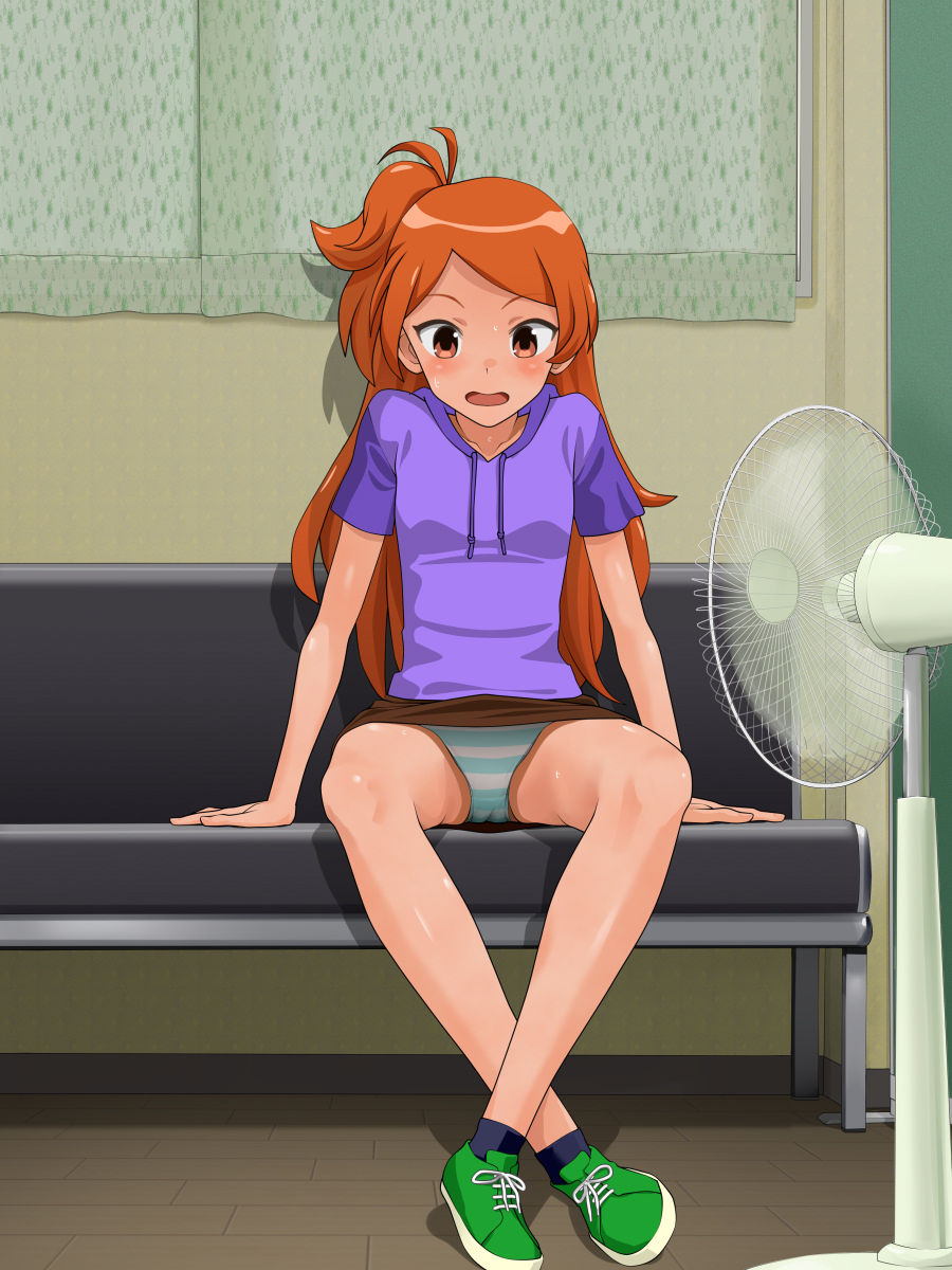 サンプル画像2:クーラーが壊れたので開脚 [作品ID:d_130621]