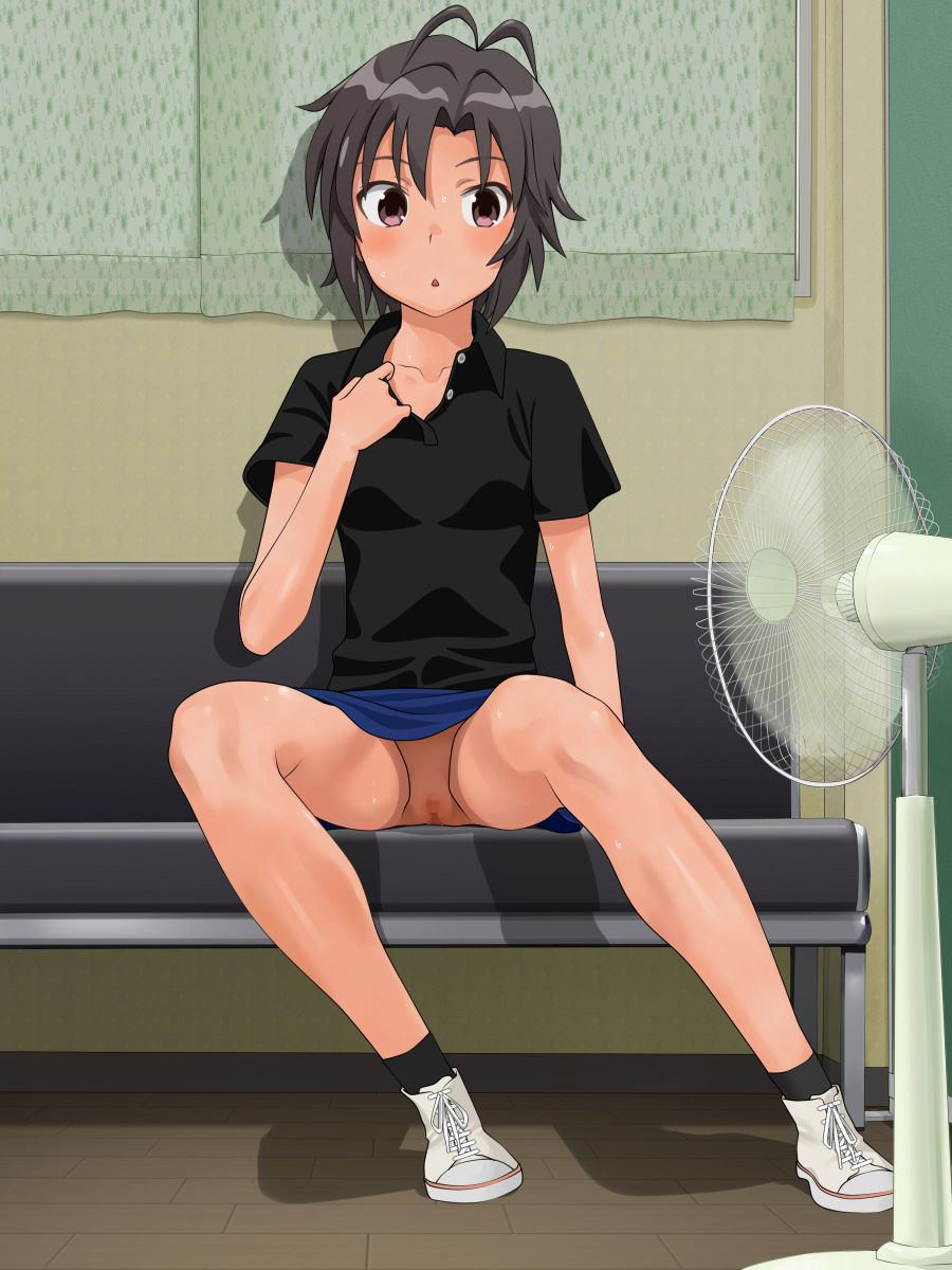 サンプル画像5:クーラーが壊れたので開脚 [作品ID:d_130621]