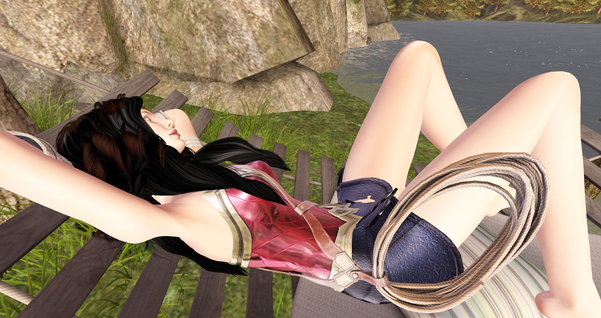 サンプル画像3:ワンダーウーマンの生足 [作品ID:d_131560]