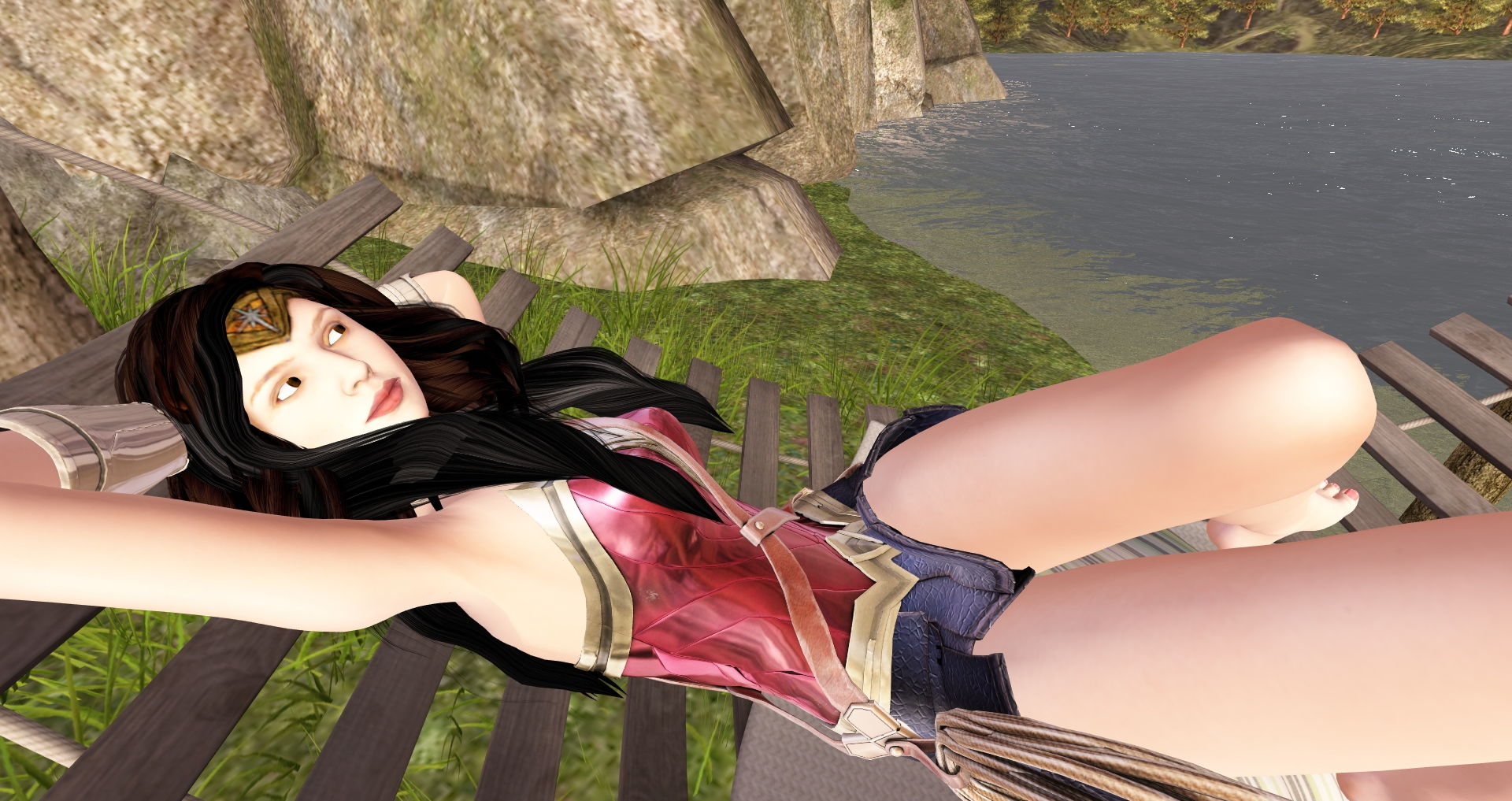 サンプル画像5:ワンダーウーマンの生足 [作品ID:d_131560]