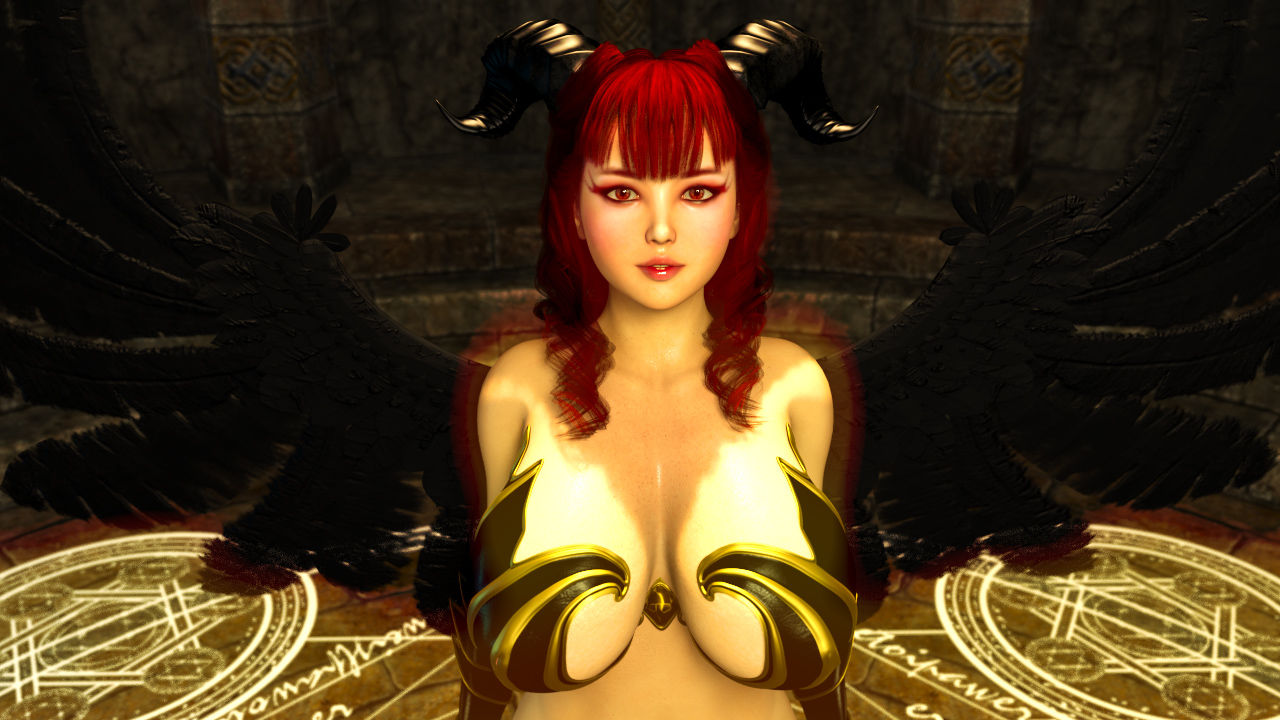 サンプル画像1:魔王の娘に引籠りの童貞男が好き放題 [作品ID:d_131946]