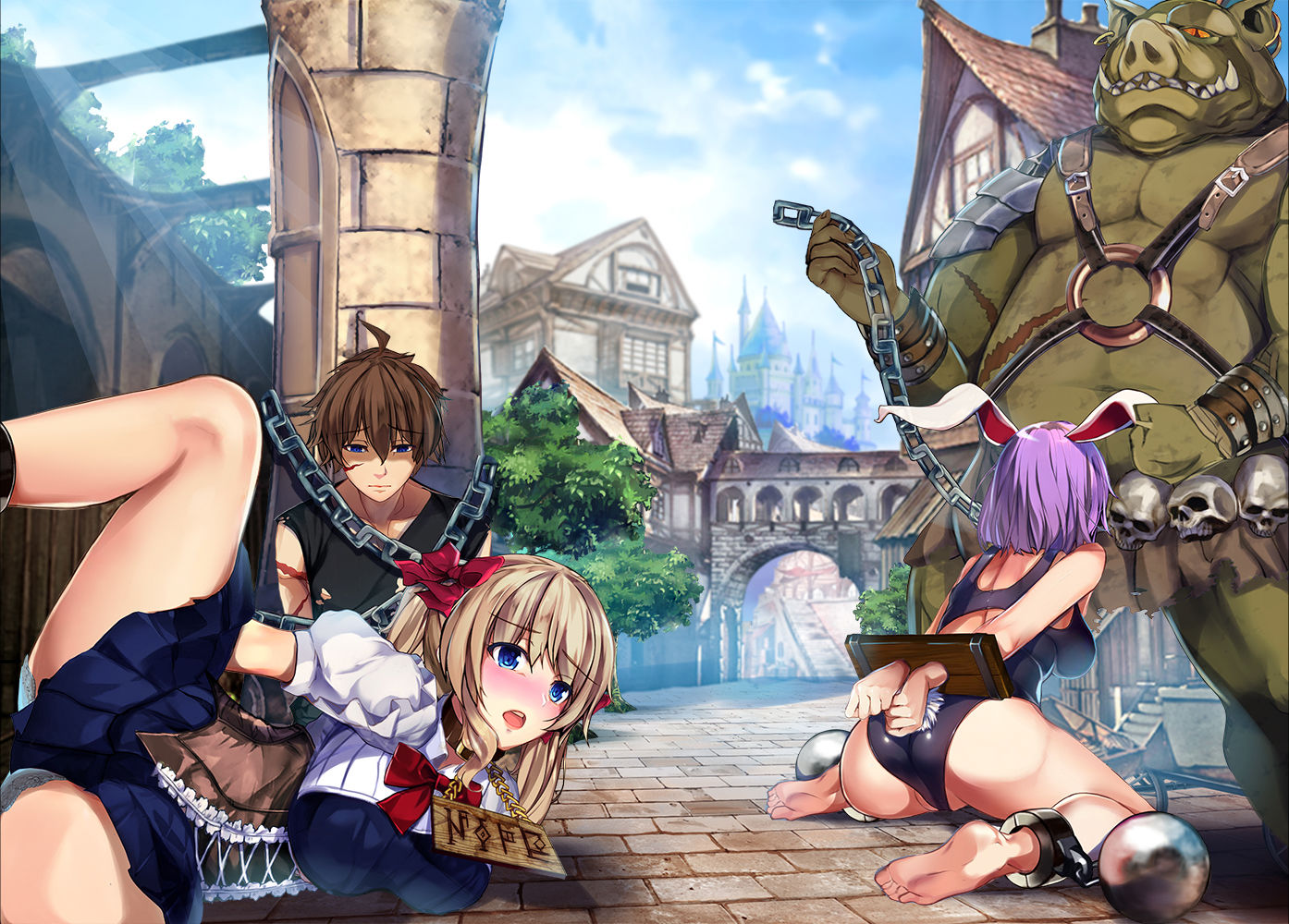 サンプル画像1:この世界では奴隷がお金として使えるそうです。(卵白堂) [d_136251]