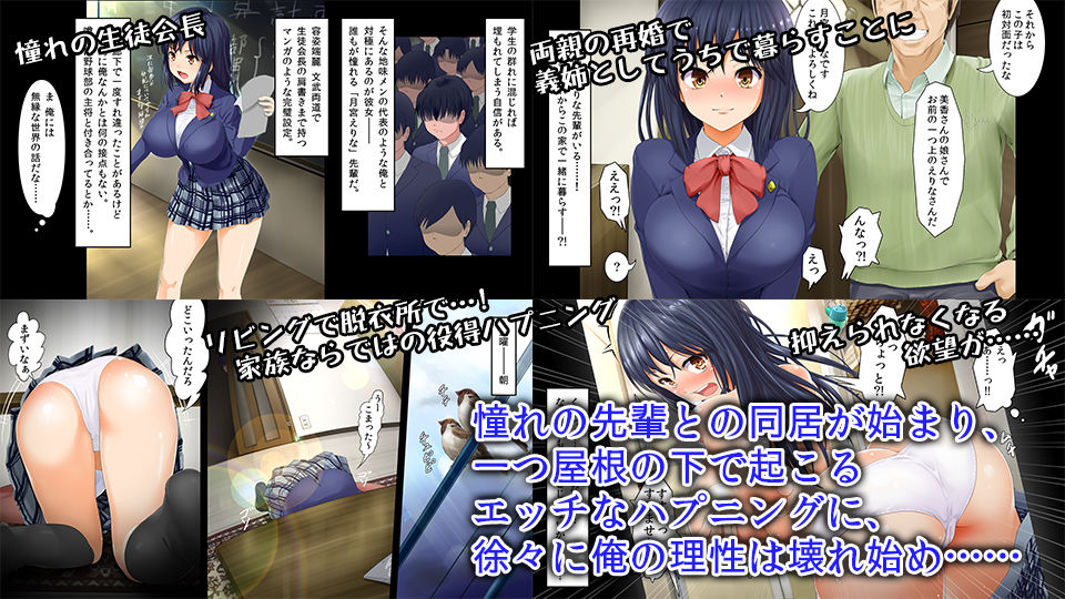 サンプル画像1:義姉ドメスティック～憧れの生徒会長が義姉として同居することになったので何とかして犯したい～(mindstone) [d_136759]