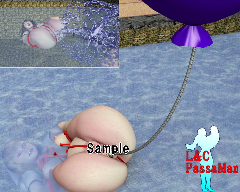 サンプル画像4:捕らわれヒロイン、食い込みボンデージ・恥アナル晒し(L＆Cパッサマン) [d_137023]