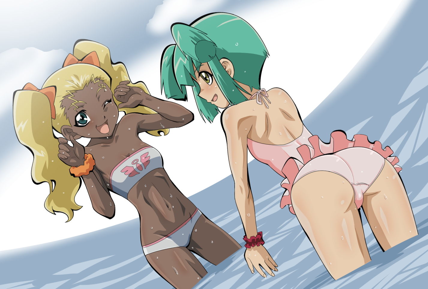 サンプル画像1:罠にかかった少女たち(アクチュエーター) [d_137128]