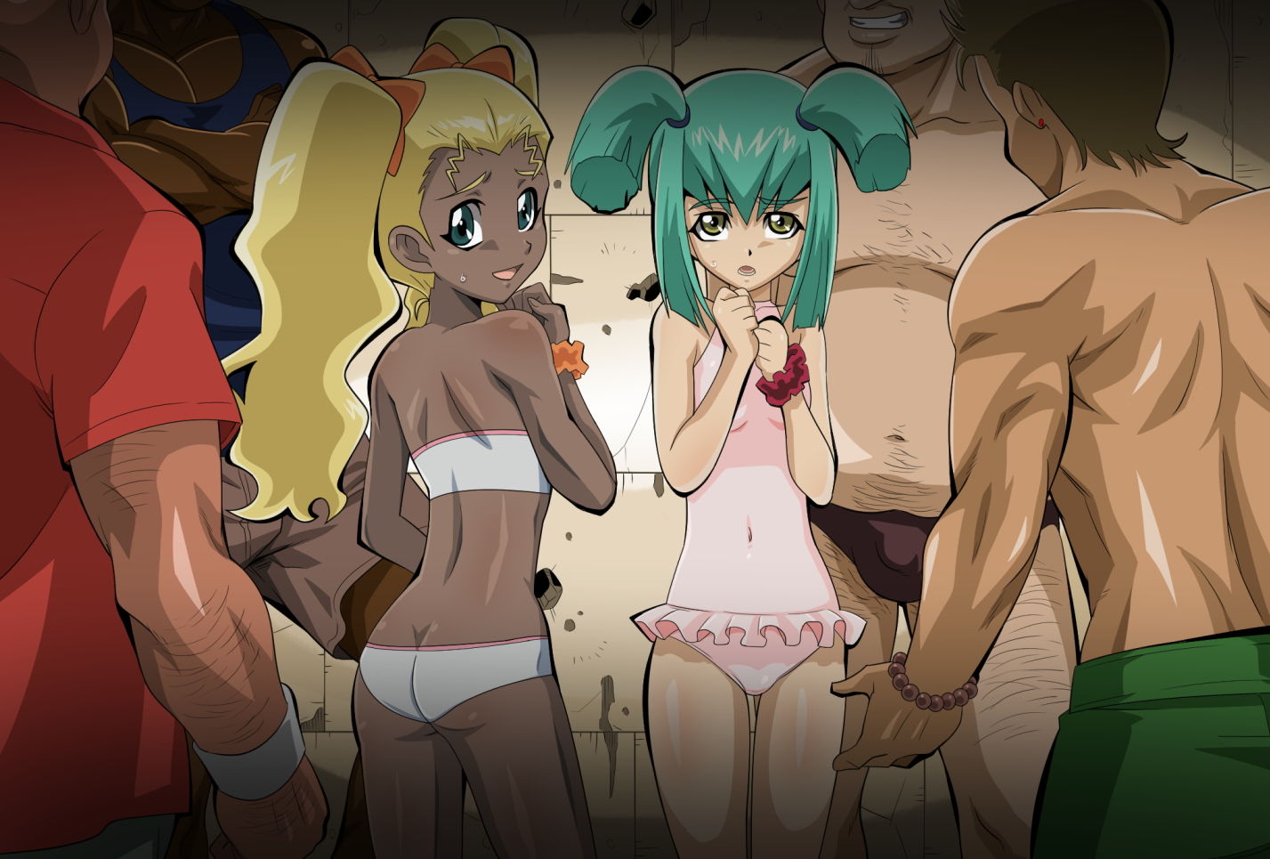 サンプル画像2:罠にかかった少女たち(アクチュエーター) [d_137128]