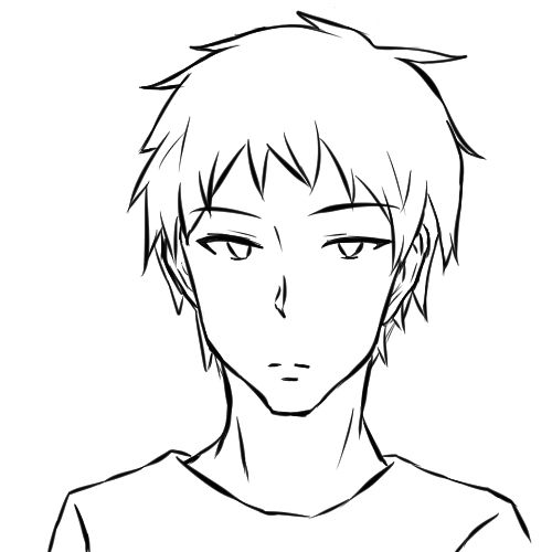 サンプル画像4:顔の線画1～5＋1 psdデータ(日本刀流星群) [d_138197]