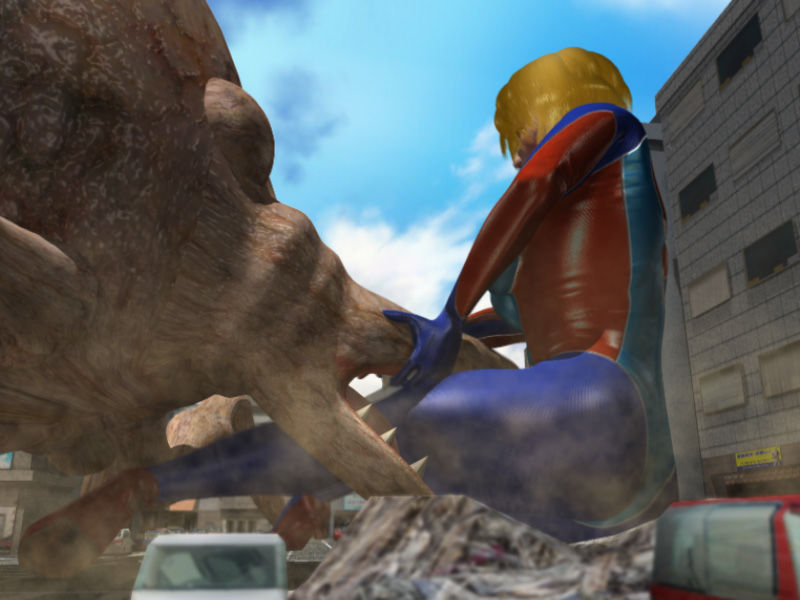 サンプル画像3:ウルトラレオタード01 巨大ヒロインリョナレ〇プ(Drケローの恐怖の島) [d_139487]