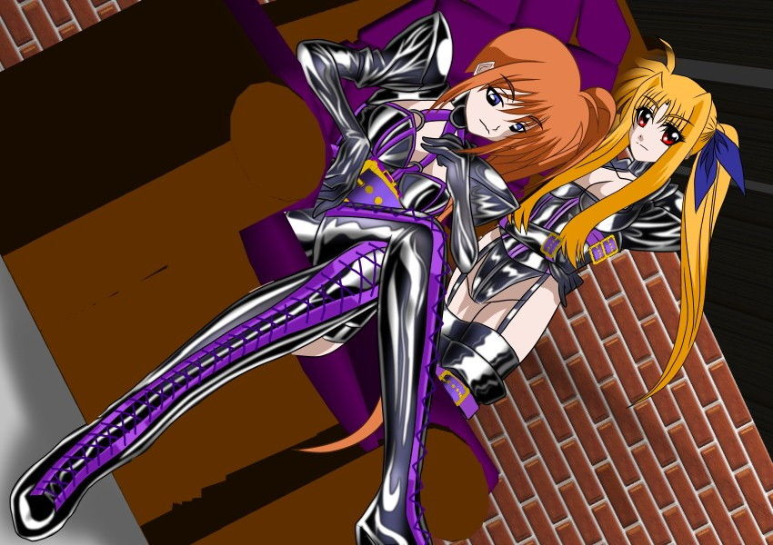 サンプル画像4:二次元クィーンロード 高町○のは＆○ェイト・T・ハラオウンW女王様(NORTH CAROLINA POWER) [d_140711]