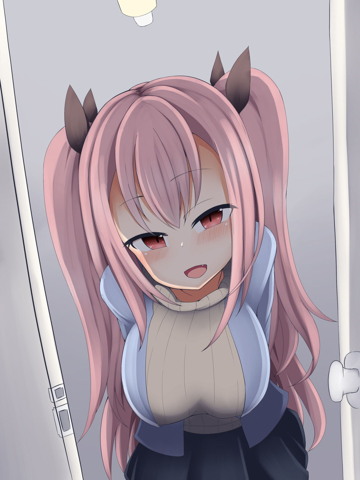 サンプル画像2:友達の紹介で行ったお店のロリ巨乳サキュバスにペットにされるまで(あーるつーえいち) [d_141304]