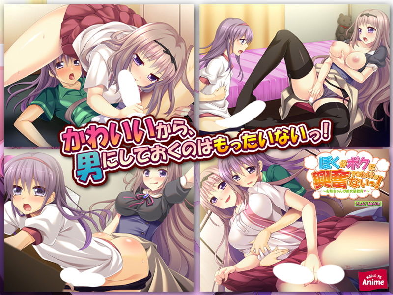 サンプル画像3:ぼくがボクに興奮するわけがないっ！～お姉ちゃんの弟女装教育（はぁと）～ PLAY MOVIE(WorldPG Anime) [d_141441]