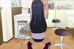 サンプル画像2:真面目な黒髪ロング委員長と保健室でヤる！(風車F) [d_149243]