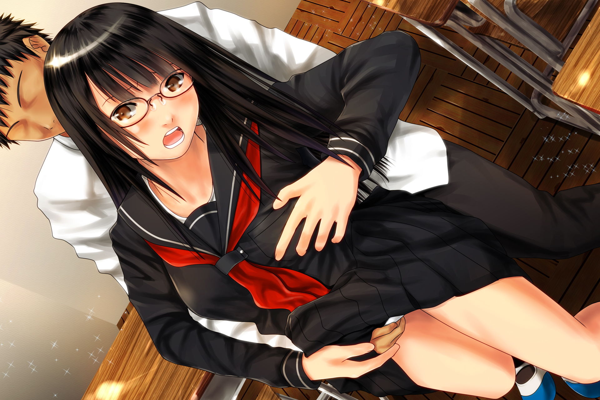 サンプル画像3:赤と黒に魅せられて(あのひと) [d_149773]