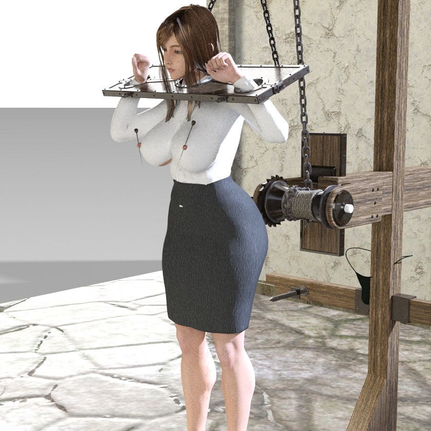 サンプル画像1:首拘束の上、前から後ろから(キンク文庫) [d_152205]