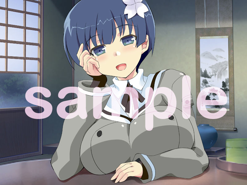 サンプル画像1:シノビM 夜桜（制服＋キュートチア＋セクシー浴衣）(Black and White) [d_153222]