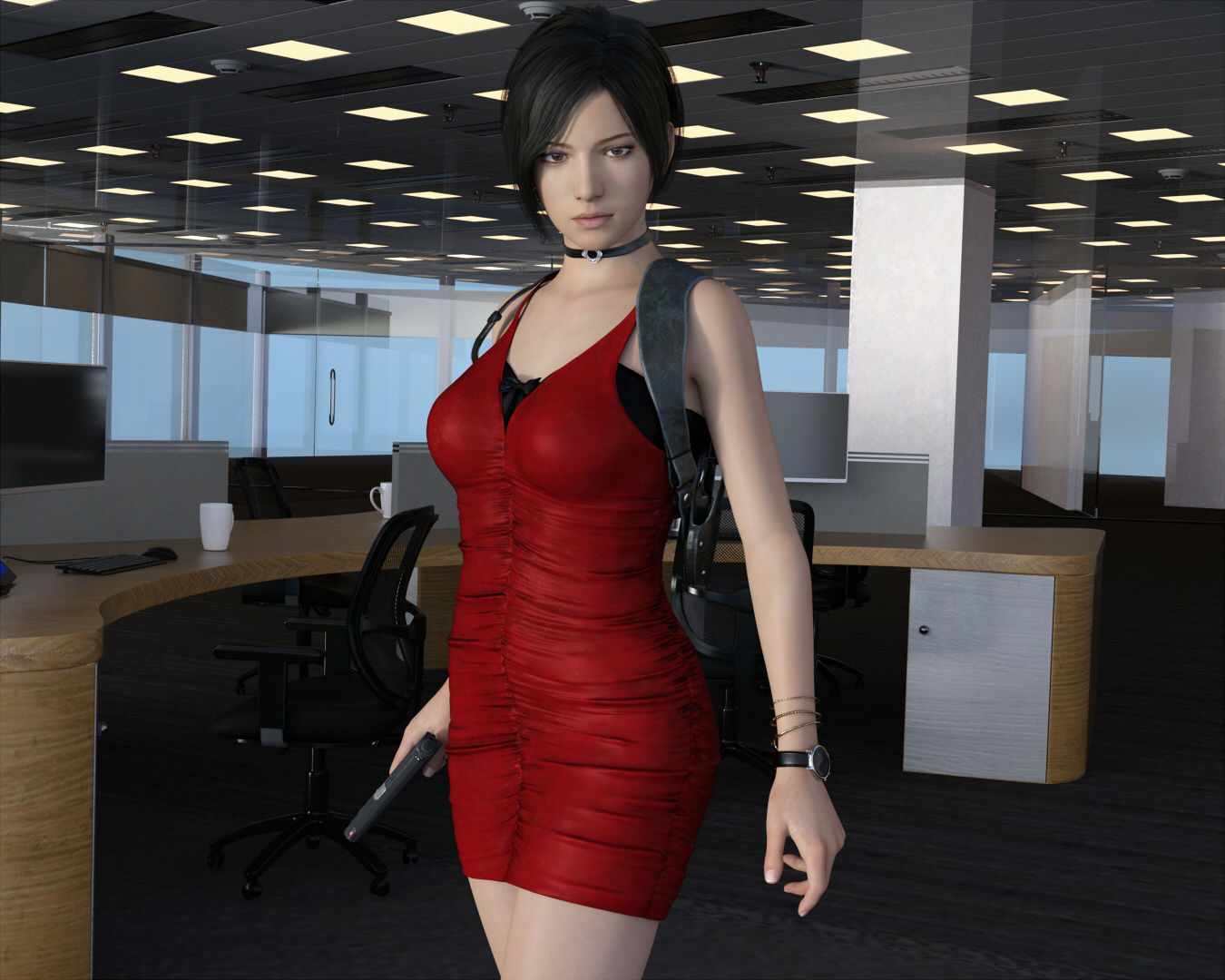 サンプル画像1:3DCG即ヌキ主観動画RE1 強気な彼女のメス顔(M-Design) [d_154877]