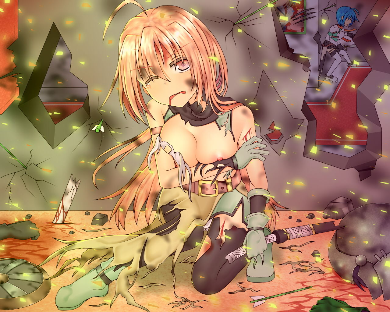 サンプル画像1:王城奪還失敗(春色の空) [d_157578]