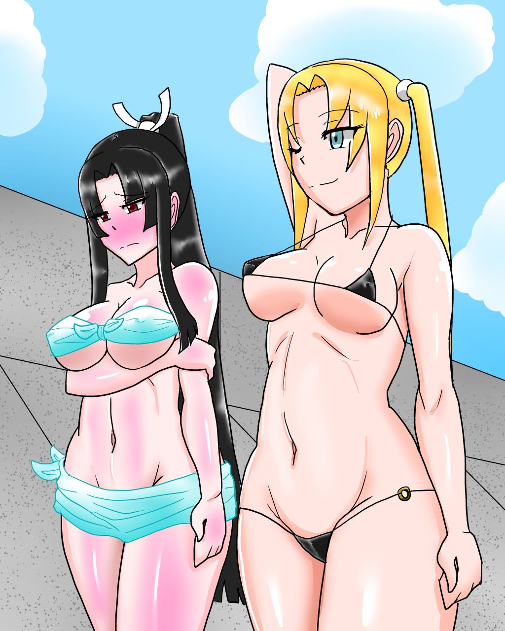 サンプル画像3:ダブル退魔師レイカとあやの（快楽島連行編）(dimension empire) [d_158001]