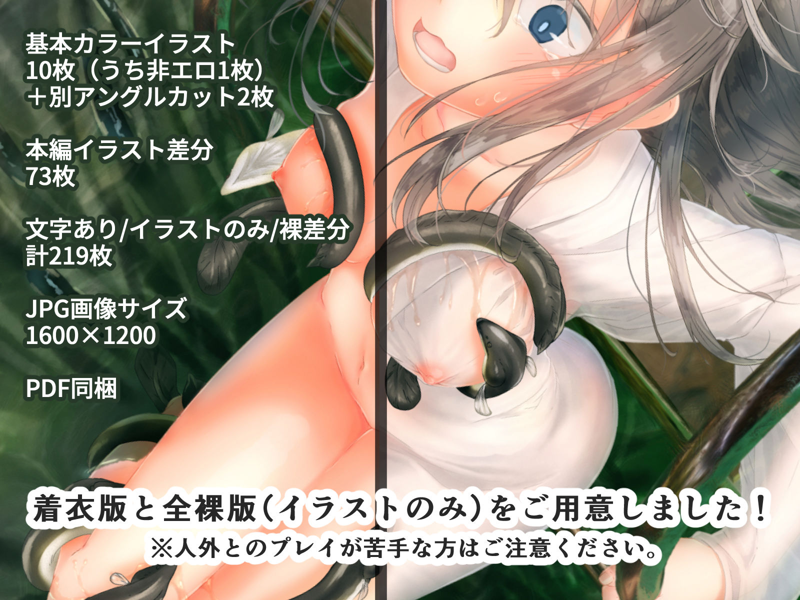 サンプル画像2:チンウナギと子作りSEX！！ ～絶滅危惧種救済計画～(おおいぬのふぐり) [d_158345]