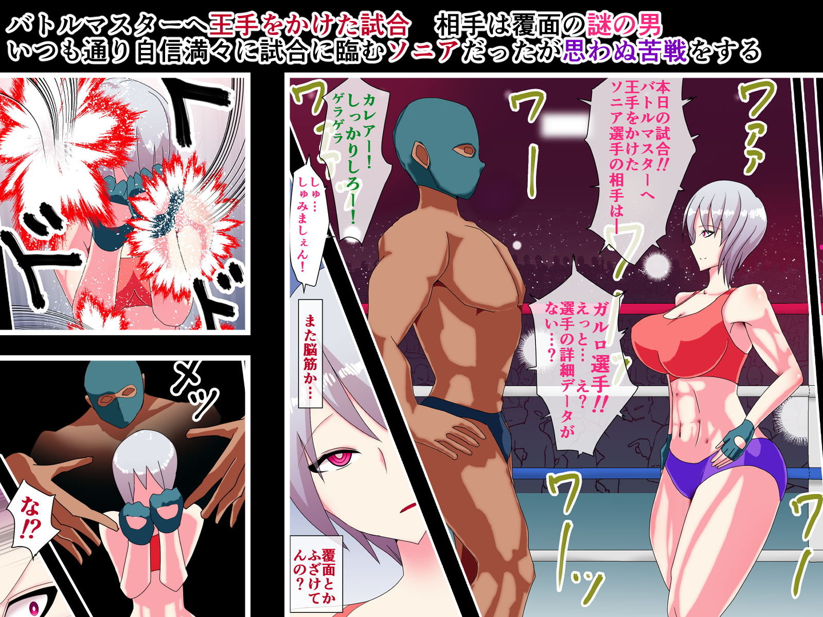 サンプル画像4:無敗の女王 完堕ち～リング上のプライド崩壊公開レイプ～(ひなえろん) [d_158539]