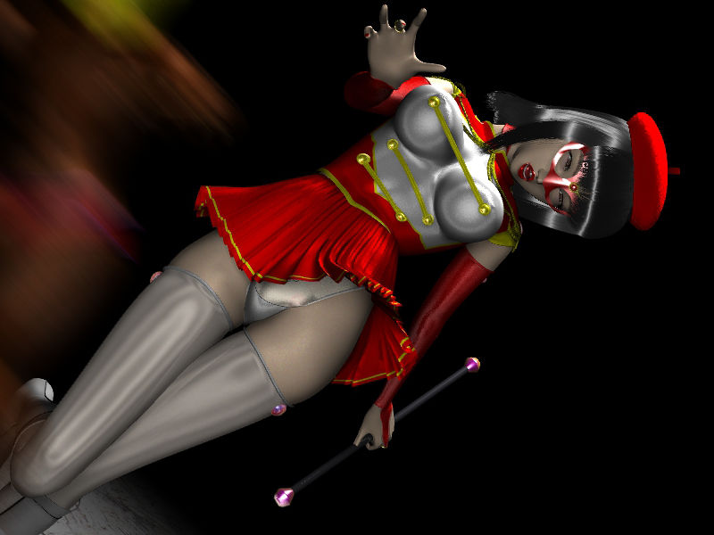 サンプル画像1:被虐のバトントワラ仮面(ぱやぱやCG) [d_159311]