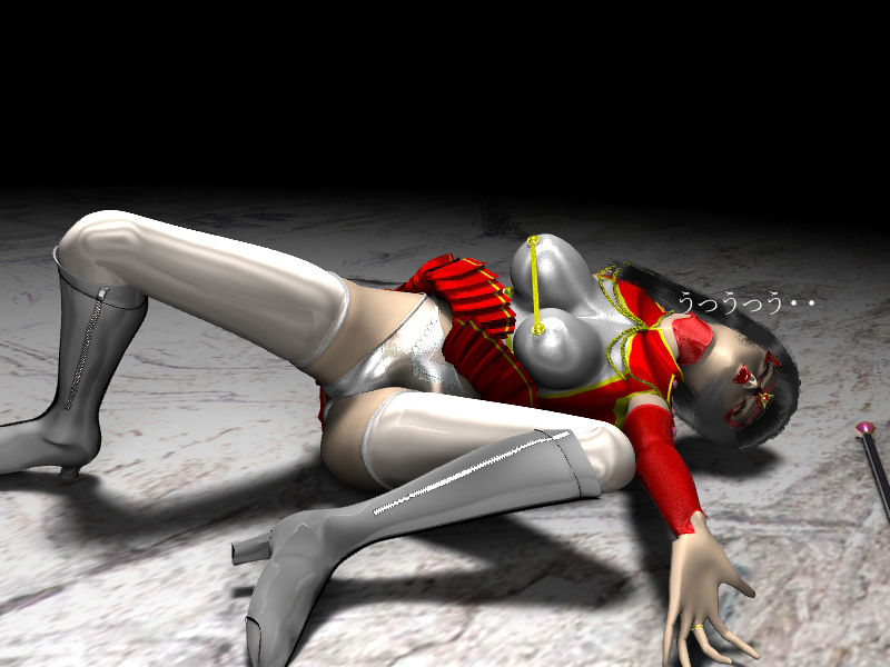 サンプル画像3:被虐のバトントワラ仮面(ぱやぱやCG) [d_159311]