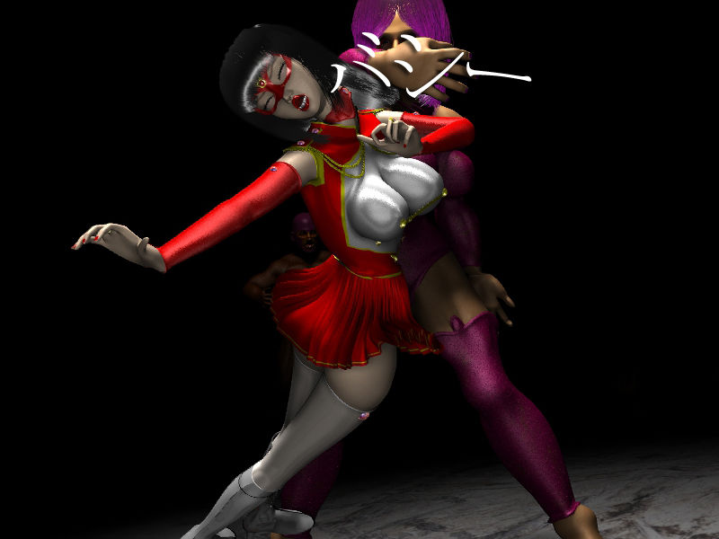 サンプル画像4:被虐のバトントワラ仮面(ぱやぱやCG) [d_159311]