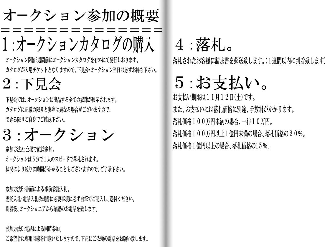 サンプル画像2:TSマゾ奴隷オークション カタログ(M小説同盟) [d_161480]