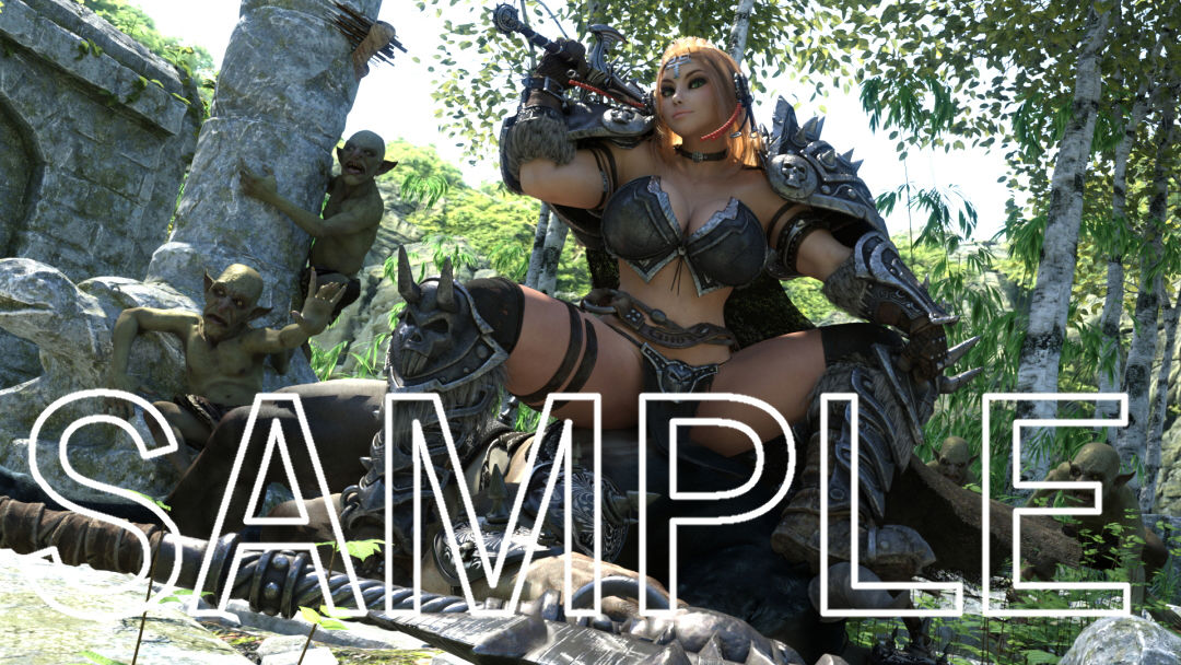 サンプル画像1:剣の女王 ～発情魔法に完全敗北、絶体絶命ゴブ輪姦！～(アイソレッティー) [d_162184]