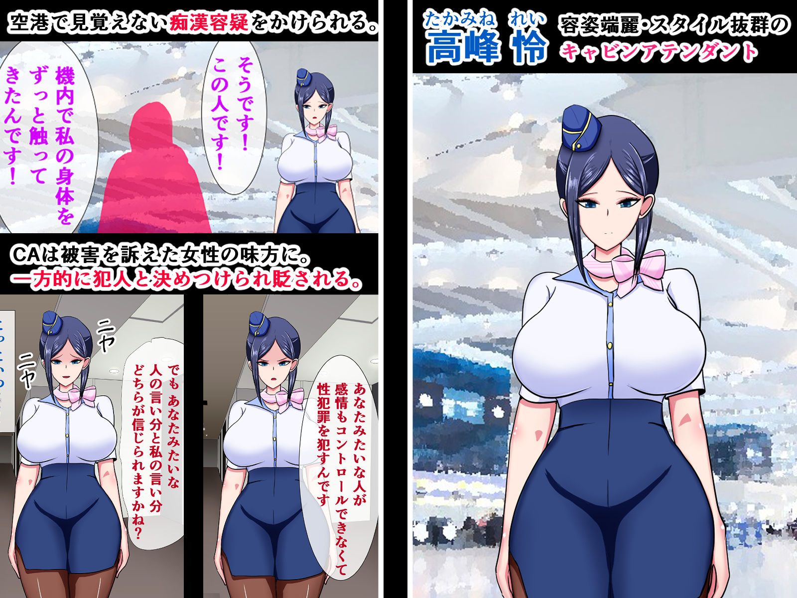 サンプル画像2:高飛車CAお仕置きックス～謝罪しても許されない報復制裁種付交尾～(ひなえろん) [d_165637]