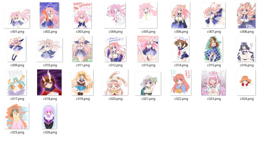 サンプル画像6:流彩館のお絵かきまとめ(流彩館) [d_166157]