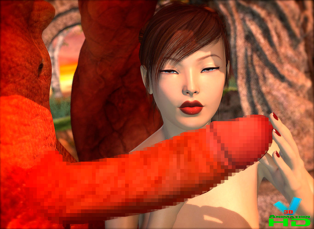 サンプル画像3:ビッグファットデモンディック(3D ANIMATION) [d_168654]