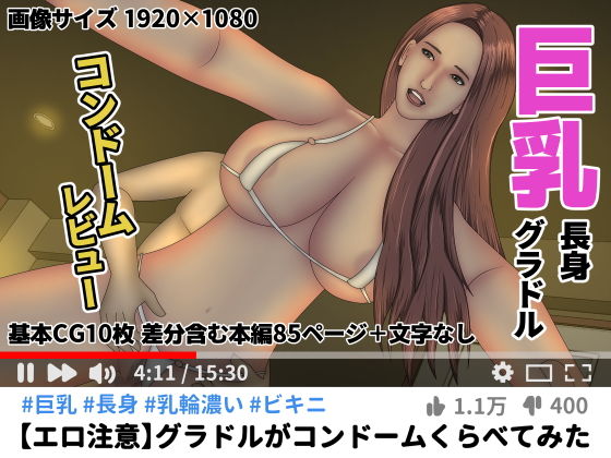 グラドルがコンドームくらべてみたのジャケット