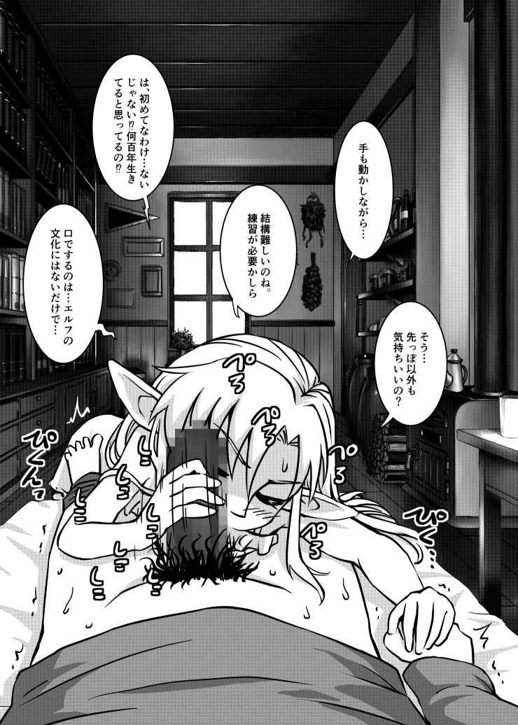 サンプル画像3:FPS～エルフの娘に朝フェラされちゃうだけの本～(カメムシ) [d_171696]