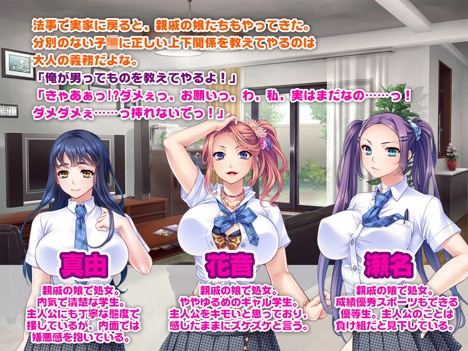 サンプル画像1:ムチプリ親戚っ娘たちを征服支配 ～大人チ●ポで完堕ちオ●ホ嫁～(どろっぷす！) [d_173371]