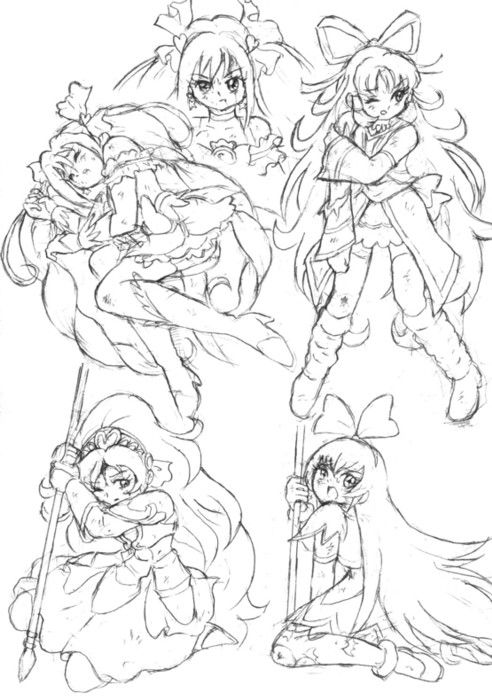 サンプル画像5:プリキ〇アオールスターズ リョナ＆凌●ラフ画集(丁字屋残党) [d_173962]