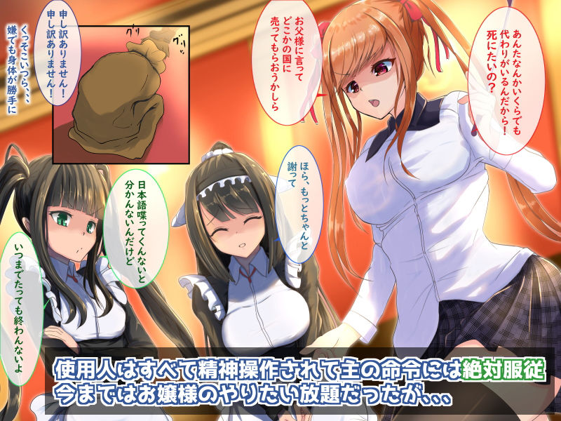 サンプル画像1:‐完全拘束‐お嬢様（あいつら）は俺たちのおもちゃ(スクインベルト帯) [d_174171]