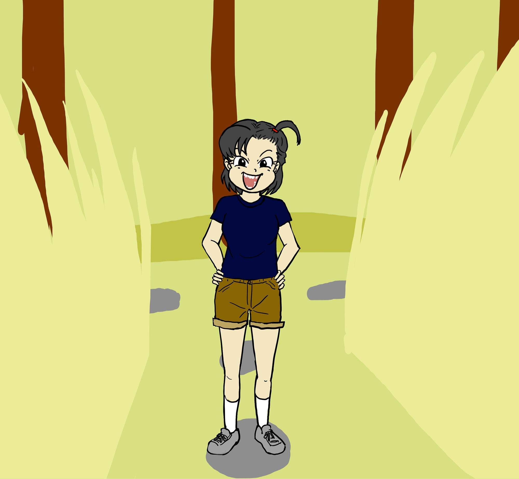 サンプル画像1:悪童エミちゃん「野グソって最高！」の巻(缶チュー水泳) [d_174559]